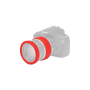 EasyCover lens rim for 72 mm red