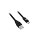D2 DIFFUSION câble USB-C 2.0/USB A m le - noir