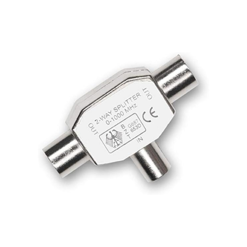 D2 DIFFUSION Té Coax 9.52mm 1 entrée Femelle / 2 sorties M le