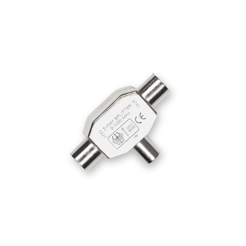 D2 DIFFUSION Té Coax 9.52mm 1entree M-2sortiesF