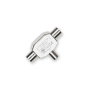 D2 DIFFUSION Té Coax 9.52mm 1entree M-2sortiesF