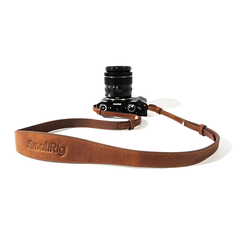 SmallRig Sangle d'épaule universelle  cuir pour appareil photo Marron