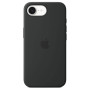 Apple Coque silicone pour iPhone 16e Noir