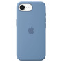 Apple Coque silicone pour iPhone 16e Bleu