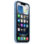 Apple Coque silicone pour iPhone 16e Bleu
