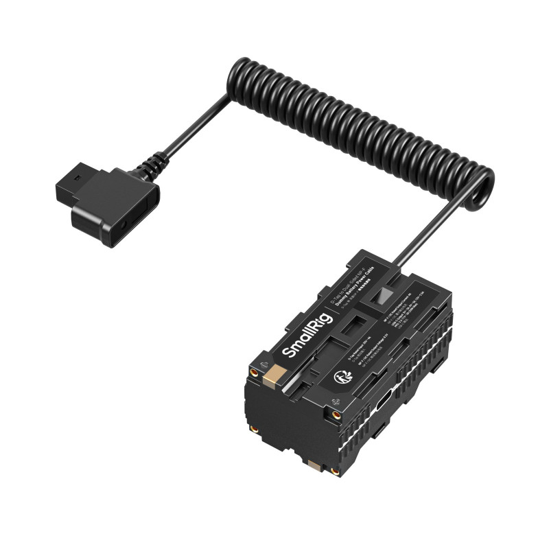 Smallrig 4884 D-Tap to Dual-Sided NP-F Dummy Battery Power Cable