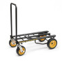 Rocknroller R18RT "Mega Plus" Chariot pliable 8 en 1 - noir et jaune