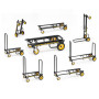 Rocknroller R2RT "Micro" Chariot pliable 8 en 1 - noir et jaune