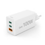 Hama Chargeur rapide GaN 2 USB-C 1 USB-A mini-chargeur PD 100 W blanc
