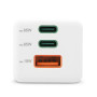 Hama Chargeur rapide GaN 2 USB-C 1 USB-A mini-chargeur PD 65 W blanc