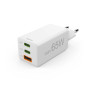 Hama Chargeur rapide GaN 2 USB-C 1 USB-A mini-chargeur PD 65 W blanc
