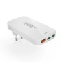 Hama Chargeur rapide 2 USB-C 1 USB-A mini-chargeur plat PD 65 W Blanc