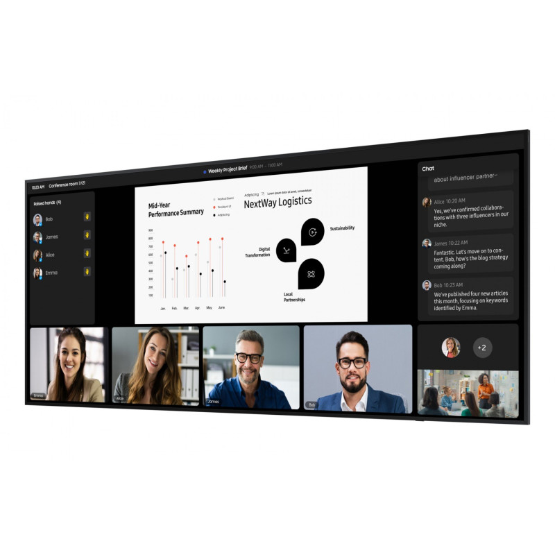 Samsung Ecran 105" 5120x2160 21:9 5K 500cd/m² 24h/7j Antireflet 25%
