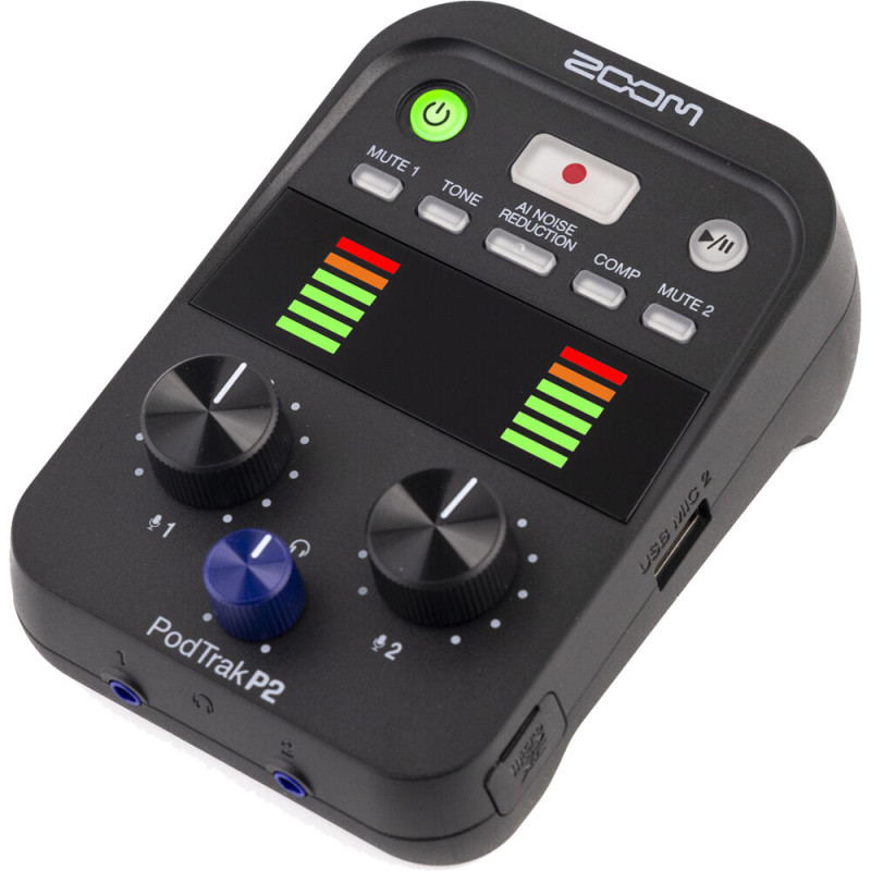 Zoom Podtrack P2 Interface audio & enregistreur portable pour podcast
