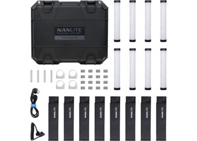 Nanlite Kit de 8 Tubes LED 16W RGBWW 25 cm - 2700K-12000K - DMX-RDM
