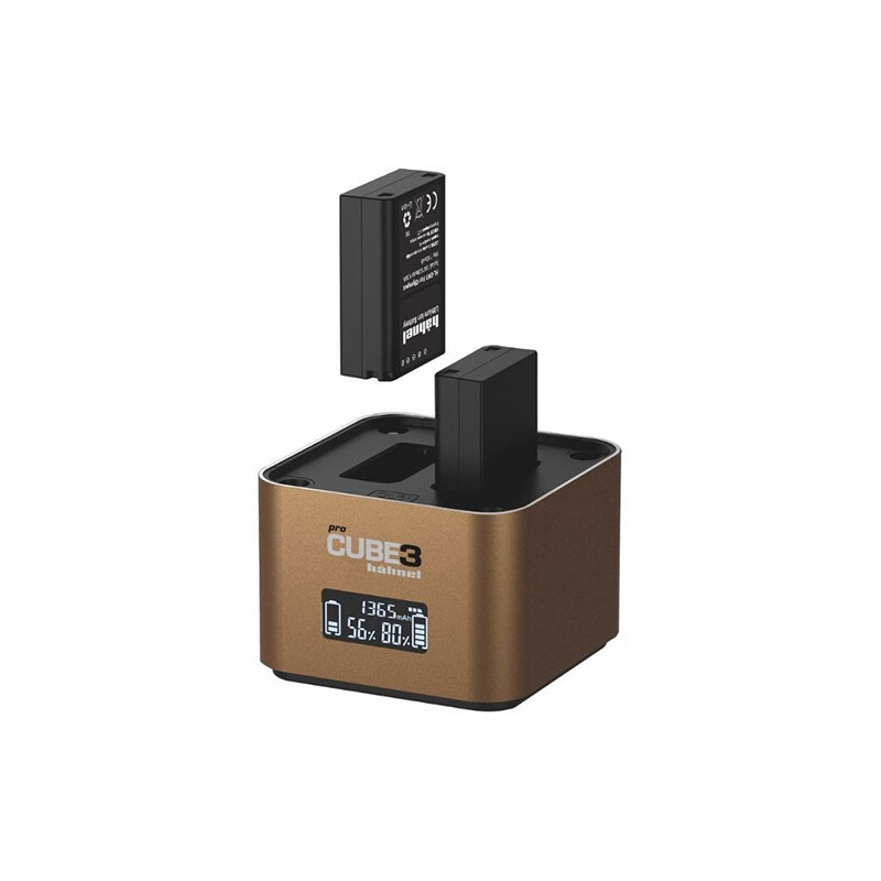 Hahnel ProCube3 Chargeur double pour Olympus