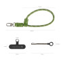 Smallrig 5303 Dragonne pour téléphone FilMov (Vert)