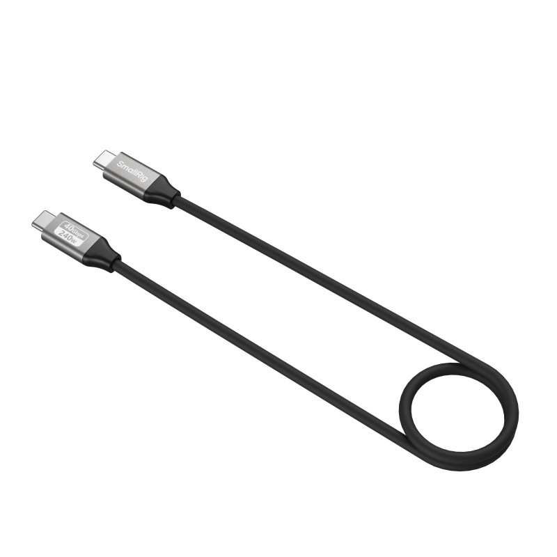 Smallrig Câble données USB-C (droit vers droit) 60cm 40Gbps 240W 8K