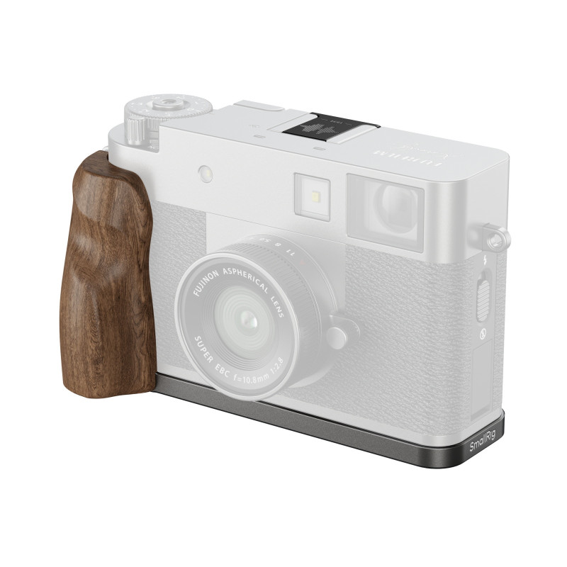 Smallrig Plaque montage L poignée bois pour FUJI X half anthracite