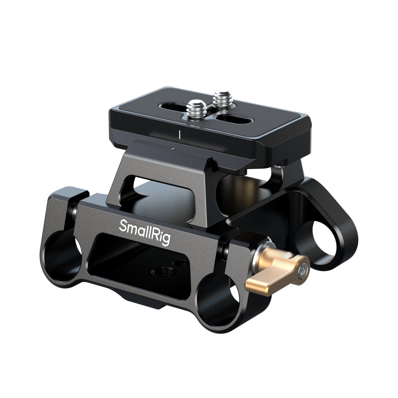 Smallrig 5365 Kit de plaque montage type Arca pince double tige 15mm