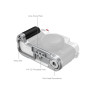 Smallrig 4713C Plaque en L avec poignée pour X-T50 (Silicone/Argent)