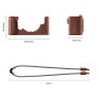 Smallrig 5096 Kit d’étui en cuir pour Nikon Z f (Marron)