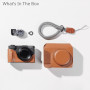 Smallrig 5385 Kit d’étui en cuir pour Canon PowerShot V1 (marron)