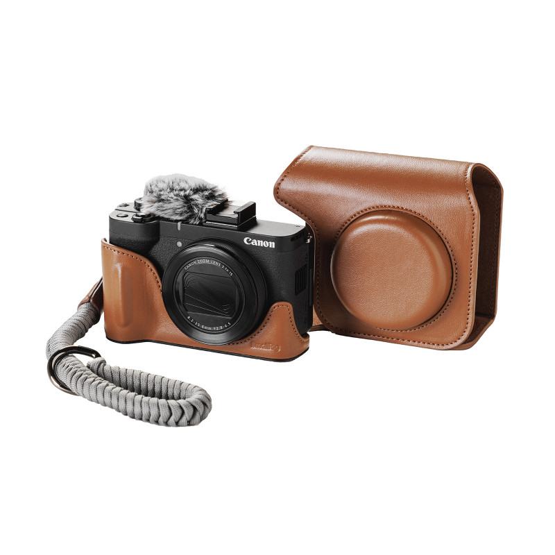 Smallrig 5385 Kit d’étui en cuir pour Canon PowerShot V1 (marron)