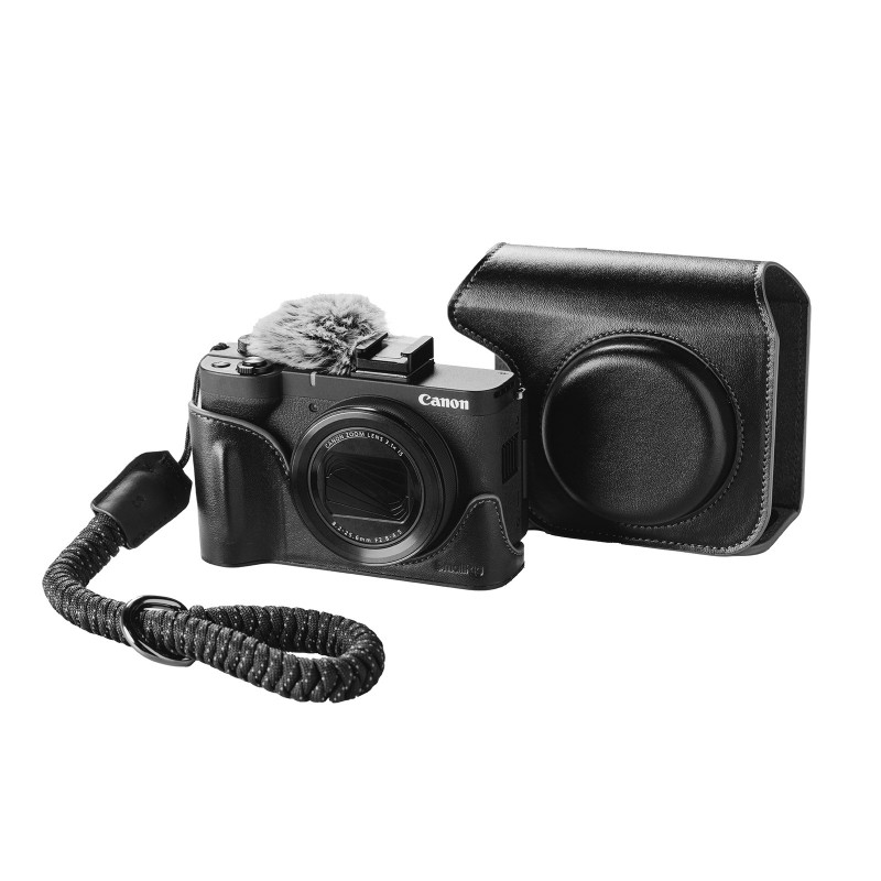 Smallrig 5386 Kit d’étui en cuir pour Canon PowerShot V1 (noir)