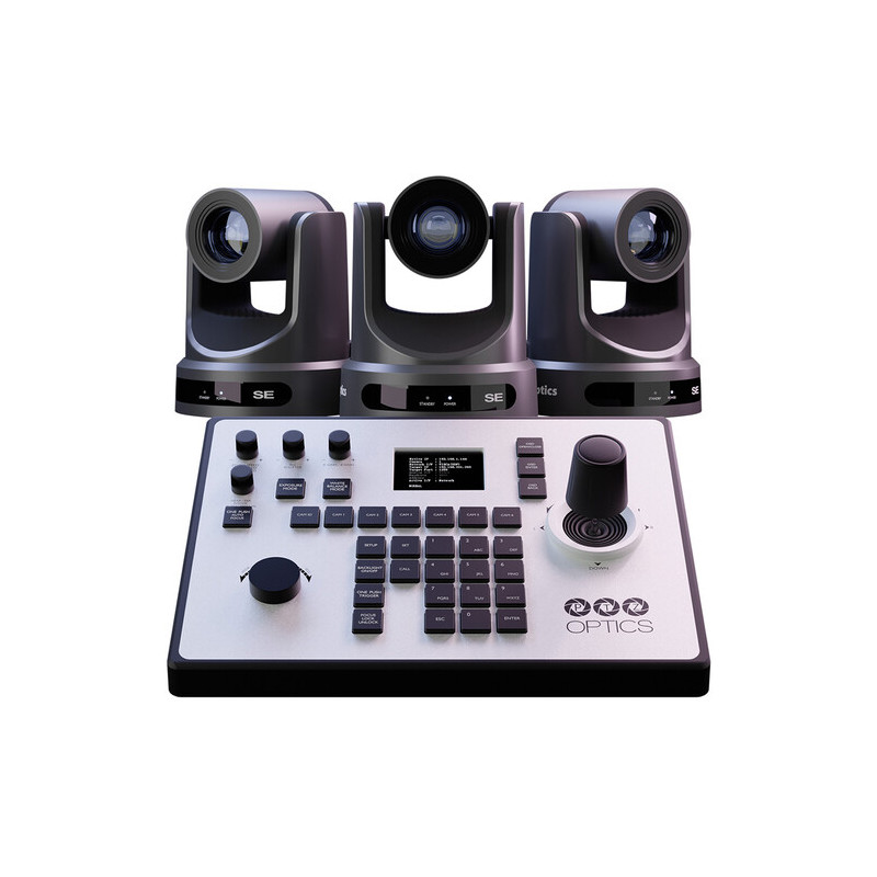 PTZOptics Producer Bundle, includes 3x PT20X-SE-GY, 1x PT-JOY-G4