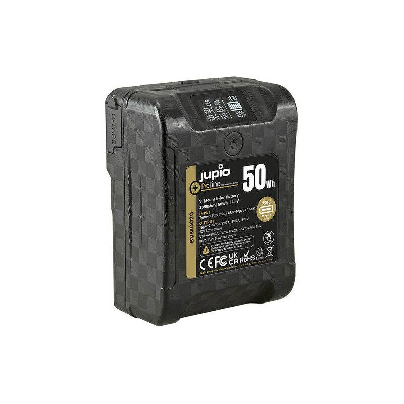 Jupio *ProLine* Extreme 50 V-Mount battery 3350mAh (50Wh) LCD Display