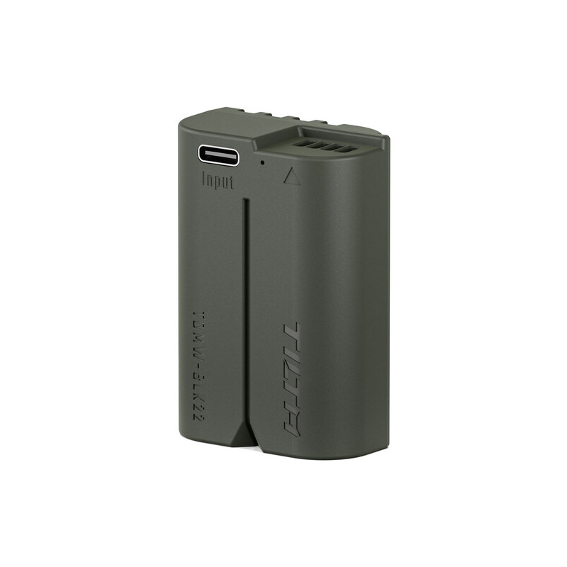Tilta Batterie DMW-BLK22 avec Entrée USB-C (2 400 Mah) Verte