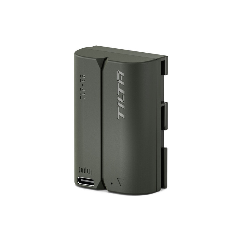 Tilta Batterie LP-E6P avec Entrée USB-C (2 400 Mah) Verte