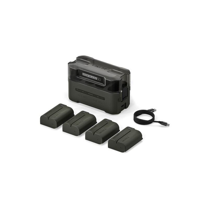 Tilta Kit de Batt. pour Station de Charge DMW-BLK22 (4 Batt.) Vert