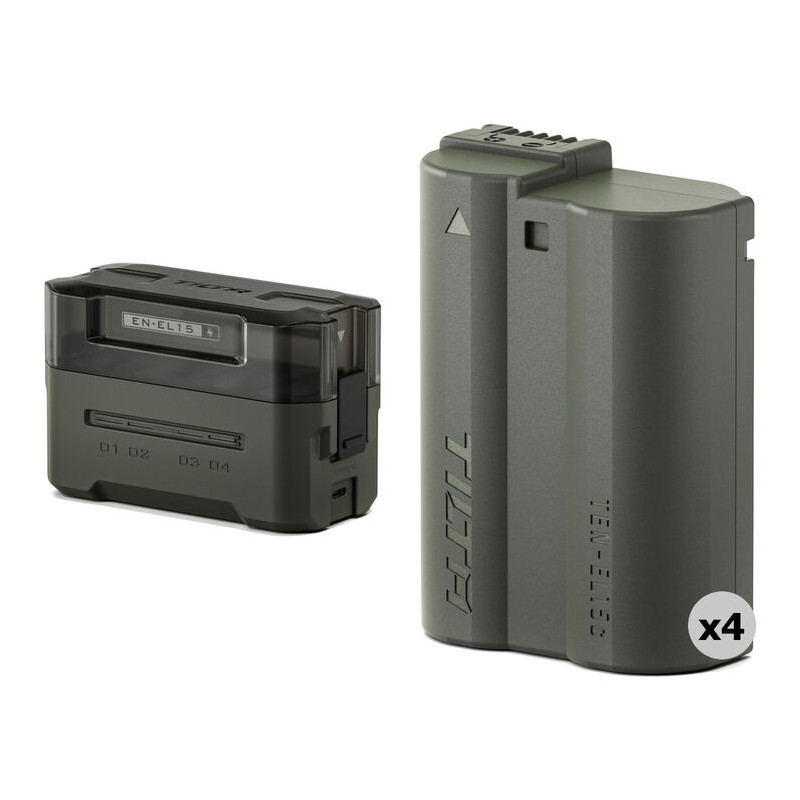 Tilta Kit de Batt. pour Station de Charge En-El15C (4 Batt.) Vert