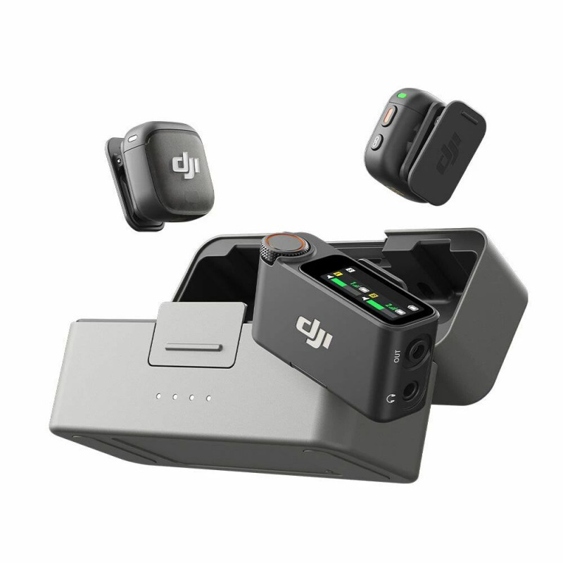 DJI Ensemble 2 émetteurs et 1 récepteur avec boitier de charge Mic 3