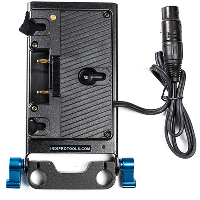 IndiPro Gold Mount Battery Adapter Plate with 4-Pin Neutrik XLR Conne