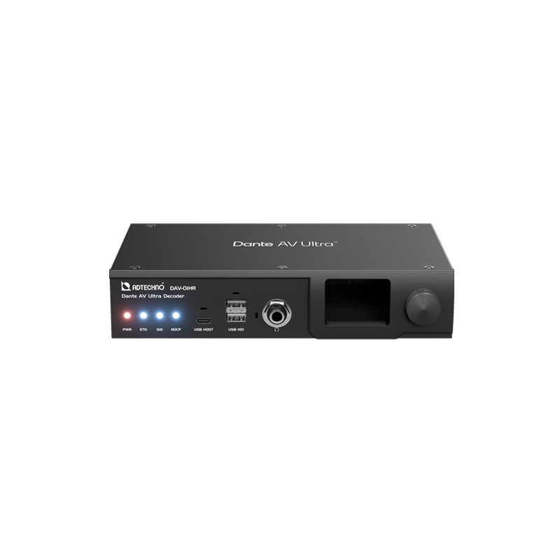 AD Techno Décodeur DANTE AV Ultra colibri vers HDMI 2.0 4K60 4:4:4
