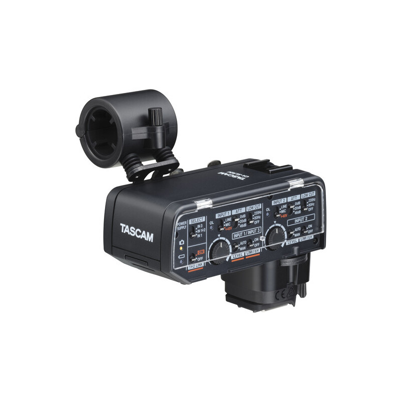 Tascam CA-XLR2D-C Adaptateur micro XLR pour DSLR et EOS-C400 Canon