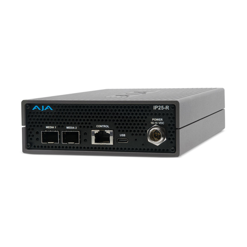 AJA IP25-R Convertisseur IP 25 GigE vers 2x HDMI 2.0 et 4x 12G-SDI