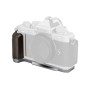SmallRig Plaque en L avec poignée en bois pour Nikon Z f (Argent)