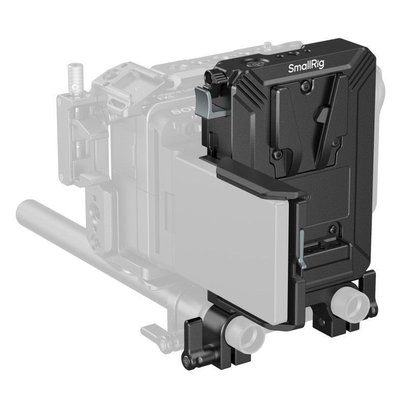SmallRig Kit de plaque de batterie V-Mount pour tiges LWS de 15 mm