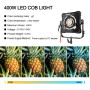 GVM FH400B Lampe LED Modulaire Bicolore à Tête Plate  (400W)