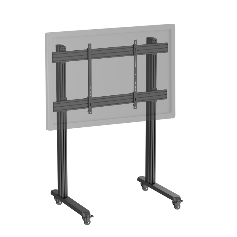 Kimex Support TV sur pieds 70''-120'' à roulettes noir