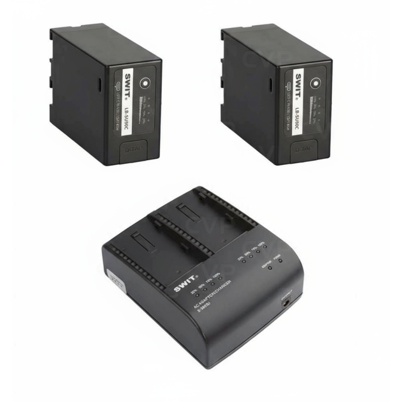 Swit Kit de 2 batteries LB-SU90C 14.4V 6200mah avec chargeur S-3602U