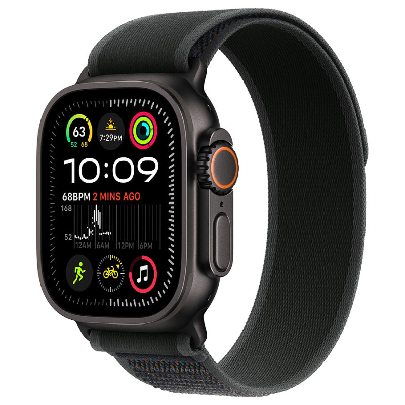 Apple Watch Ultra 2 GPS + Cellular 49 mm Titane Noir Bracelet Trail
