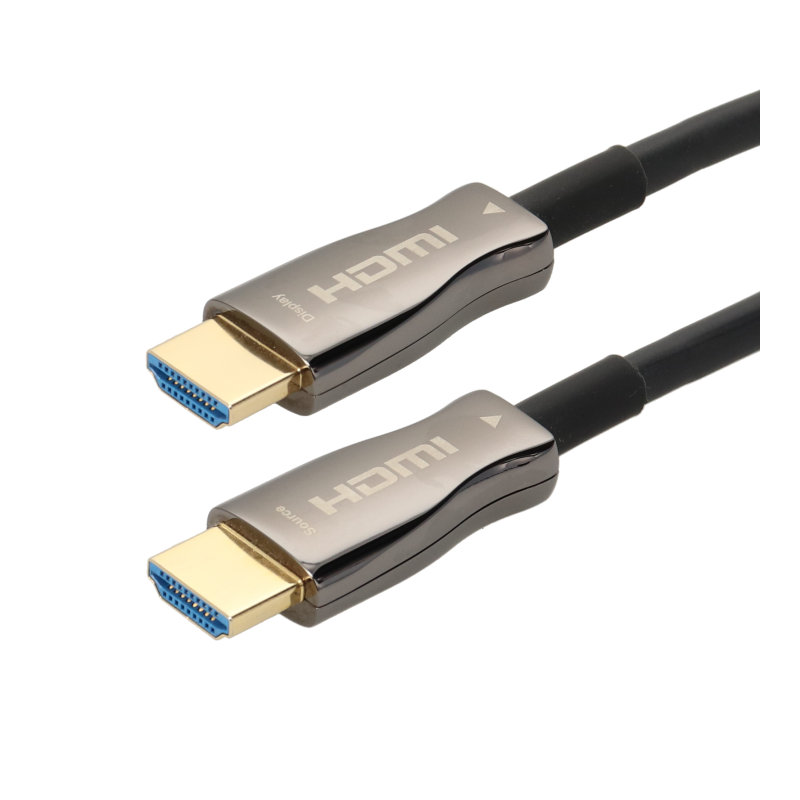 Cordon AOC HDMI A M/M optique UHD 4K 60ips HDR 4:4:4 or 100m
