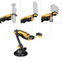 SmallRig Bras amortisseur pour Osmo Pocket 3 /HERO13/X4 (BumbleBee)