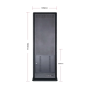 Kimex Totem vidéo 43" FULL HD 500 cd 24h/7j Indoor Tactile+Flightcase