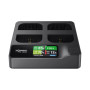 Accsoon Chargeur rapide TopRig 100W 4 baies LP-E6